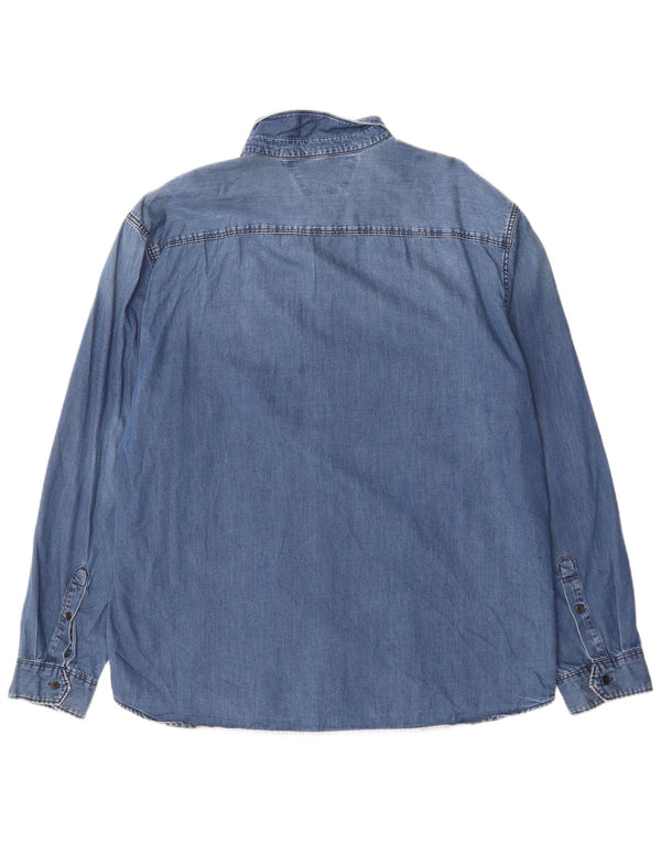 CALVIN KLEIN JEANS Mens Denim Shirt XL Blue Cotton