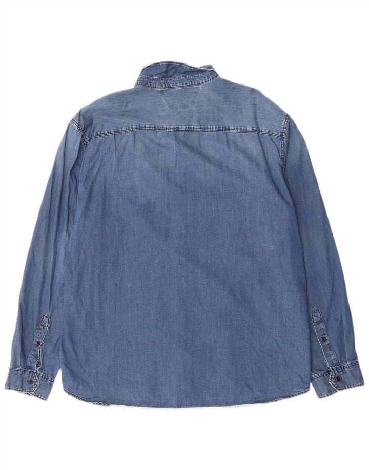 CALVIN KLEIN JEANS Camisa vaquera hombre XL Azul Algodón