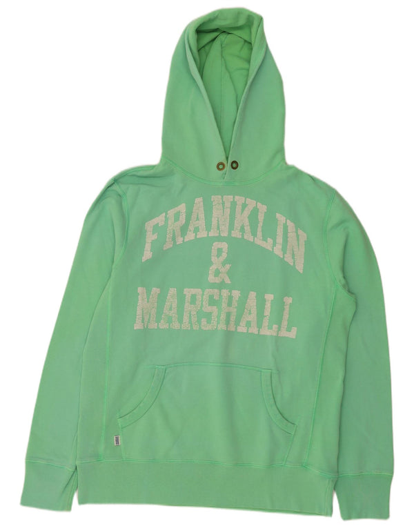 Franklin & Marshall Hombre Sudadera con Capucha Gráfica Jersey XL Algodón Verde