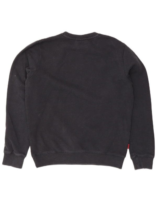 Superdry Hombre Sudadera Jumper Large Azul Marino Algodón