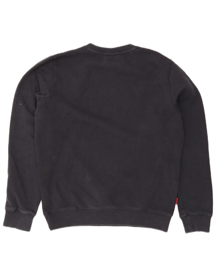 Superdry Hombre Sudadera Jumper Large Azul Marino Algodón