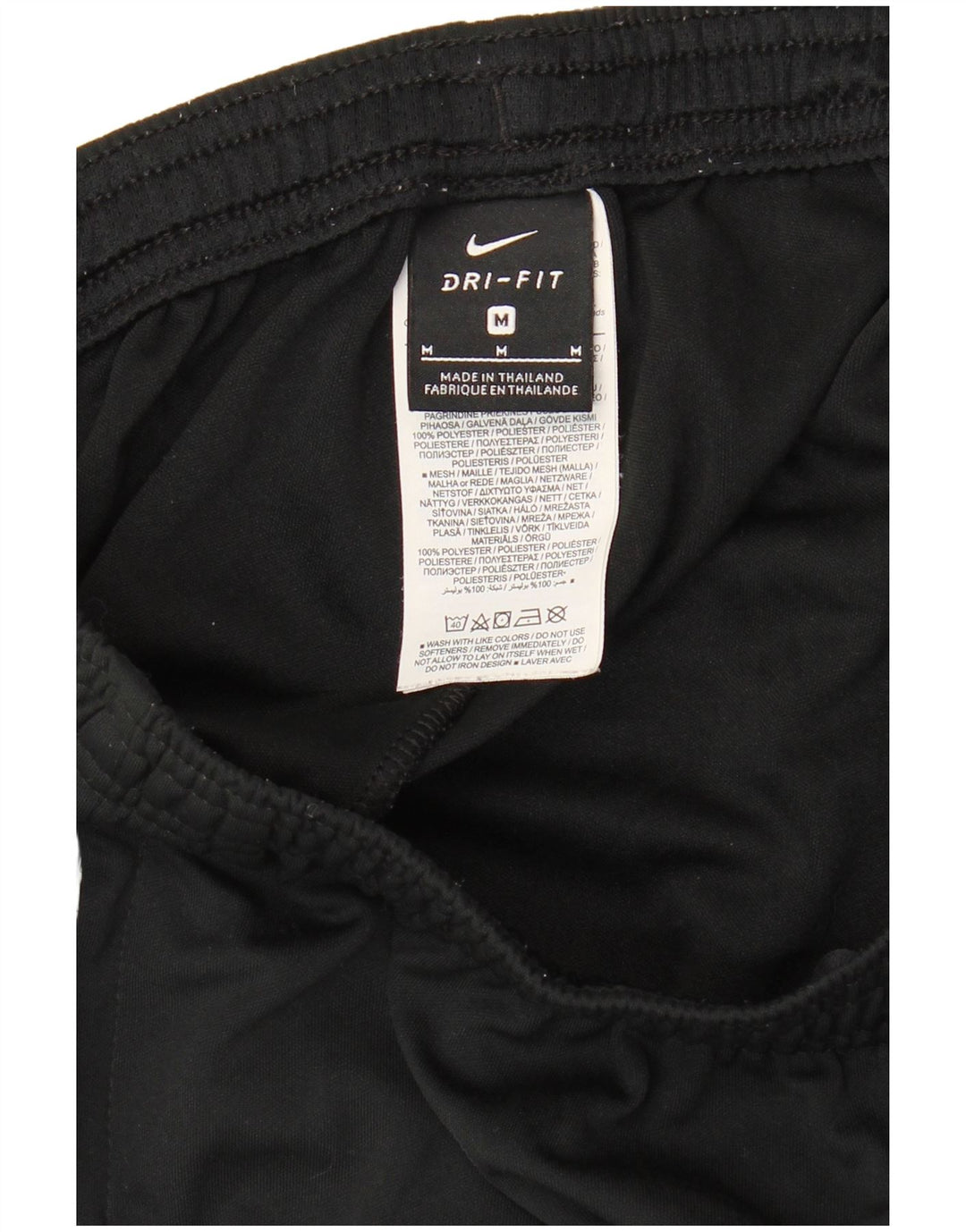 NIKE Hombre Dri Fit Pantalones De Chándal Mediano Negro Colorblock Poliéster