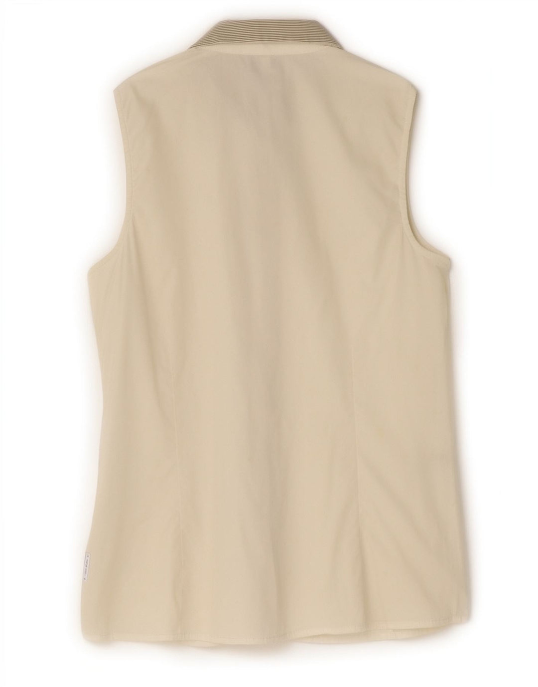 Armani Jeans Blusa sin mangas para mujer EU 42 Mediano Blanco Rayas