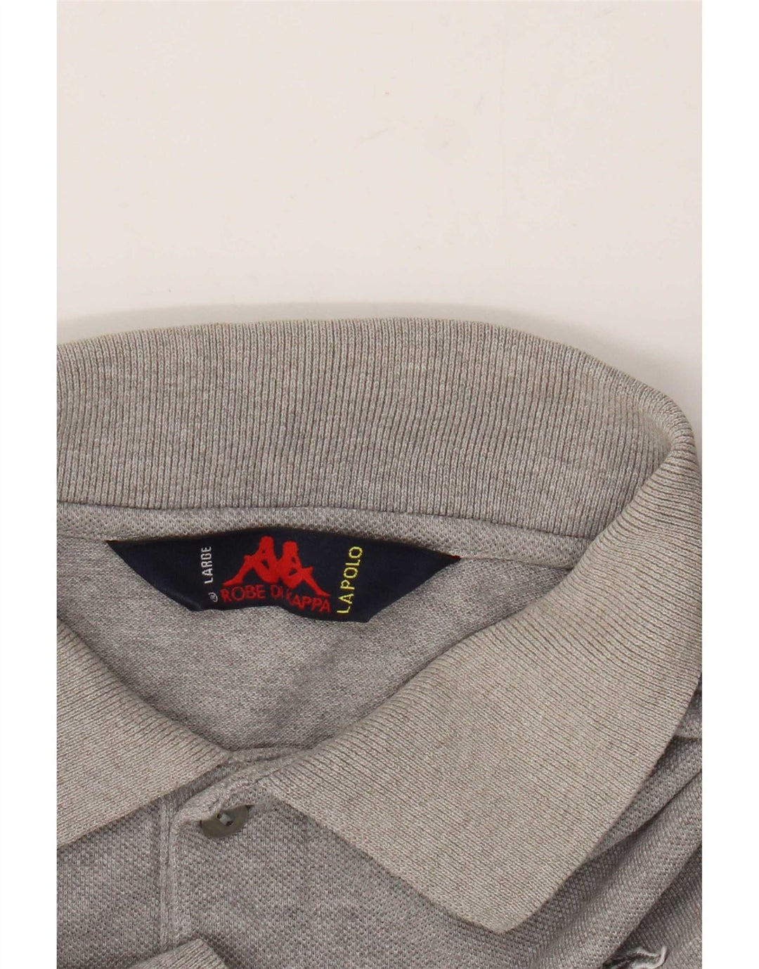 Kappa Polo Hombre Grande Gris Moteado