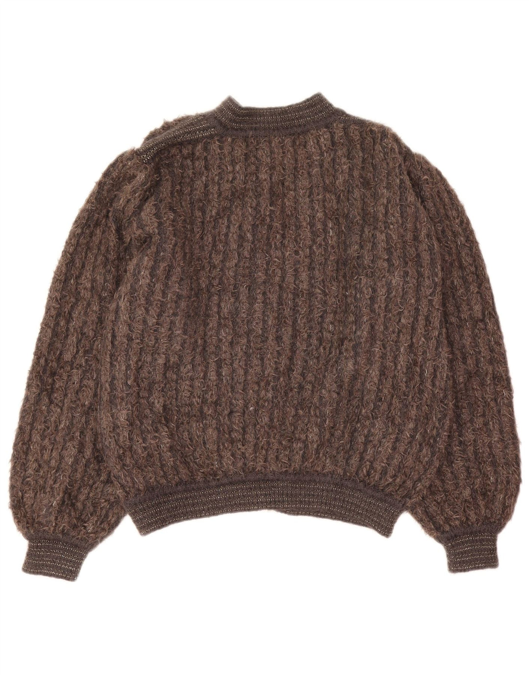 Mariedda Cárdigan para mujer IT 46 Large Brown Stripes