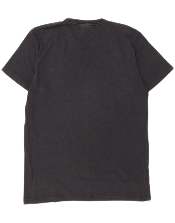 Carhartt Hombre Camiseta Gráfica Top Medio Algodón Negro