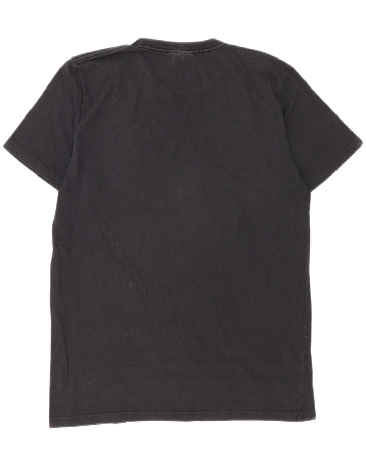 Carhartt Hombre Camiseta Gráfica Top Medio Algodón Negro