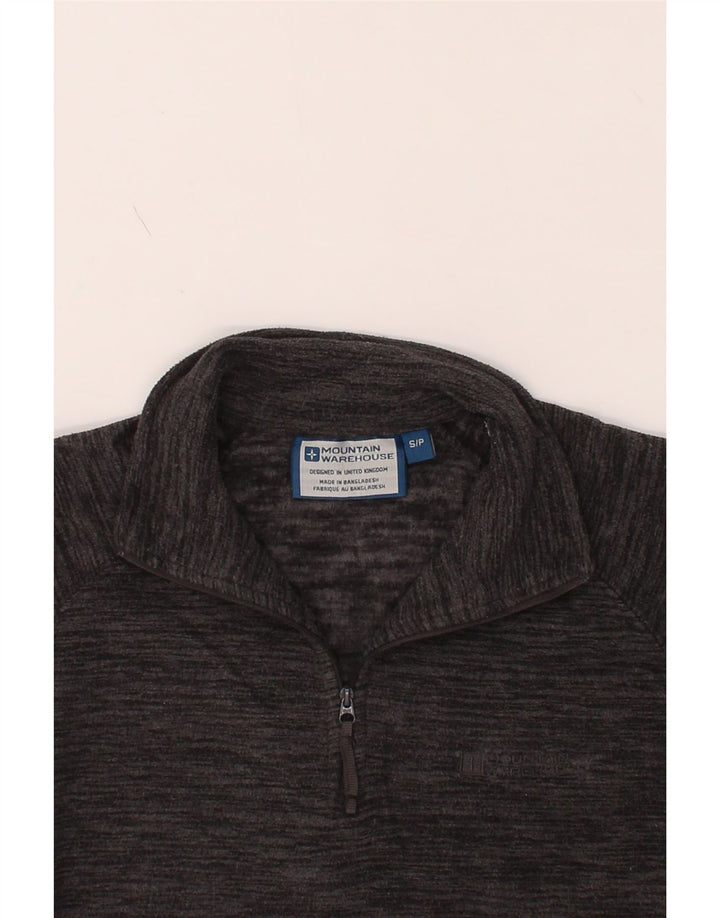 MOUNTAIN WAREHOUSE Mens Zip Neck Fleece Jumper Small Grey Flecked Vintage Mountain Warehouse and Second-Hand Mountain Warehouse from Messina Hembry 