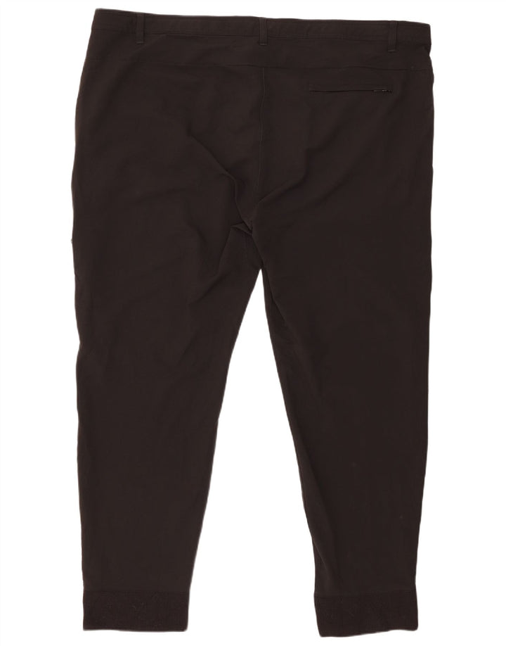 RUSSELL ATHLETIC Pantalones cargo ajustados para mujer 2XL W32 L30 Poliéster negro