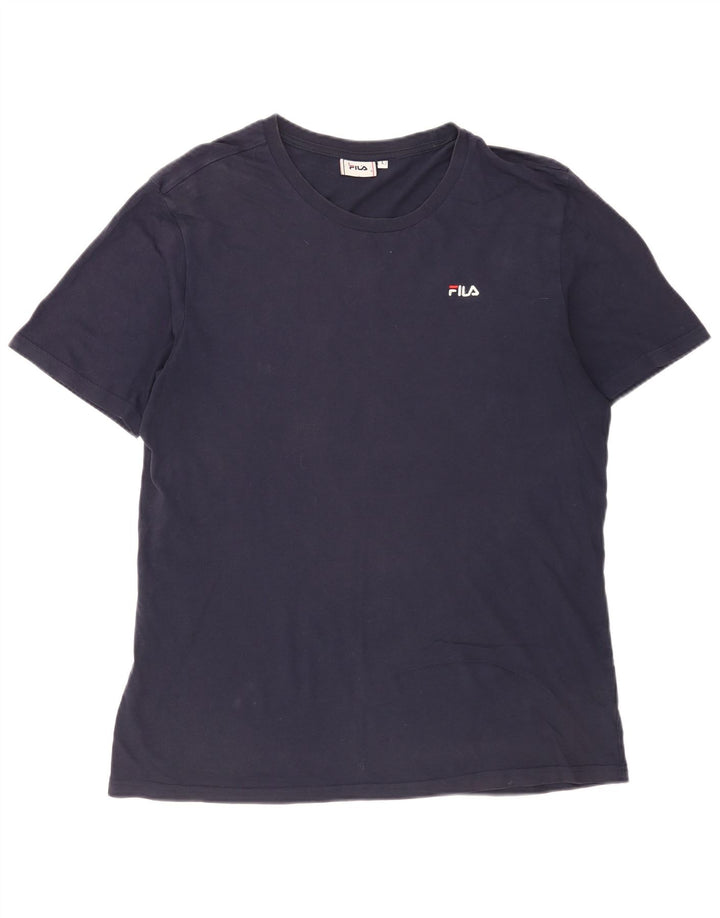 Fila - Camiseta para hombre, talla grande, azul marino