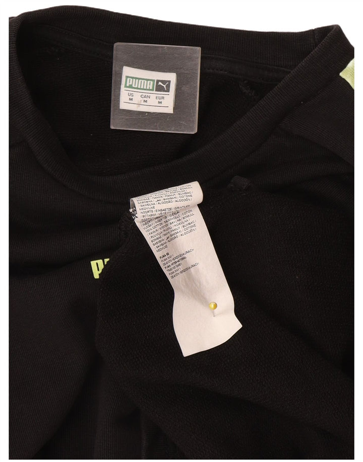 Puma - Sudadera para mujer, talla 40, talla mediana, color negro, algodón