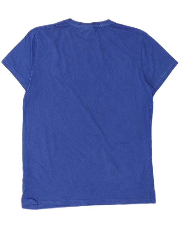 Superdry Camiseta para hombre Top Large de algodón azul