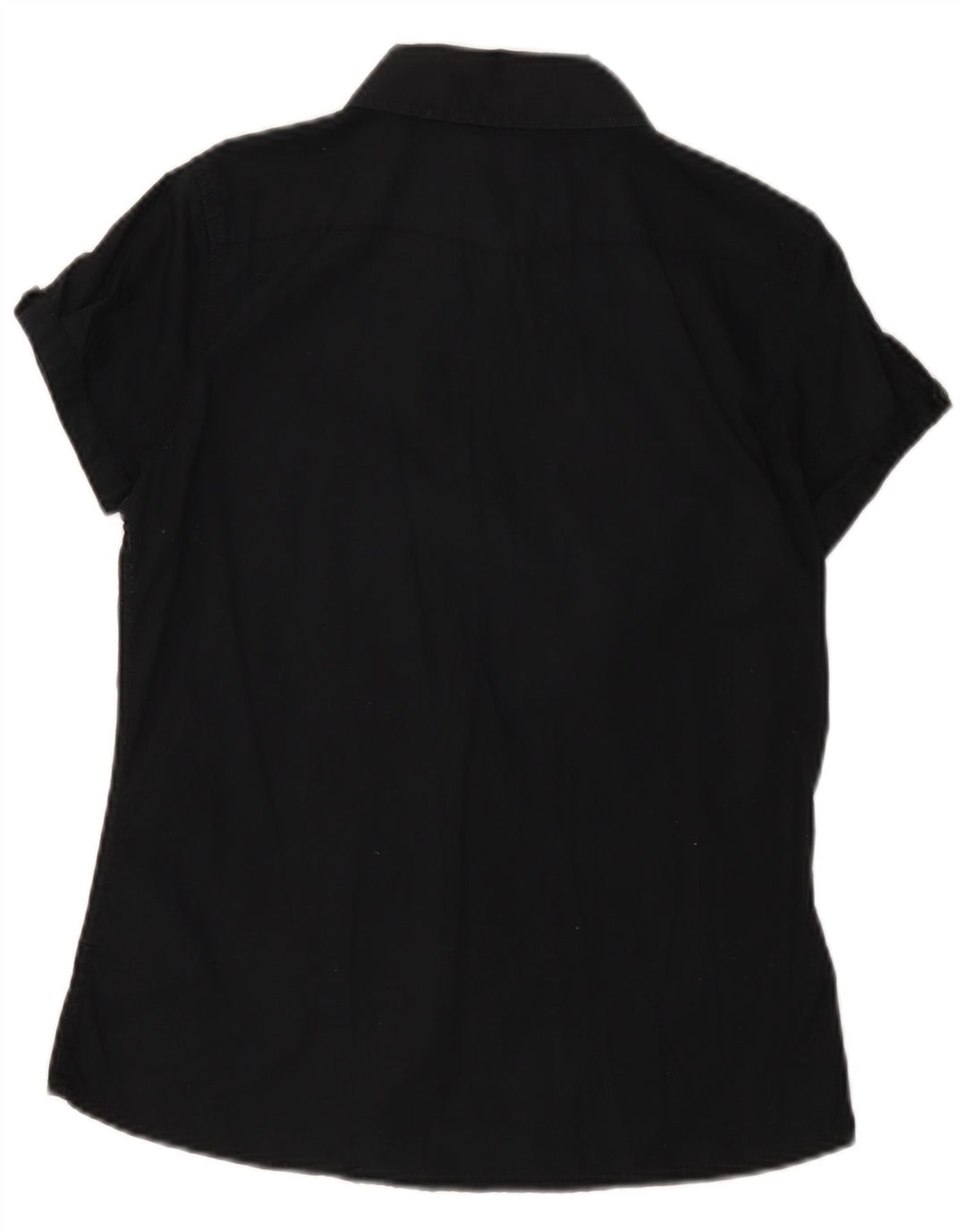 Lee Camisa de manga corta para mujer UK 40 Small Algodón negro