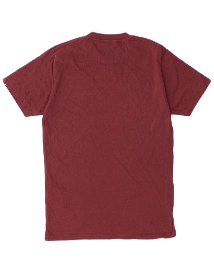 VANS Hombre Classic Fit Camiseta Top Small Granate Algodón