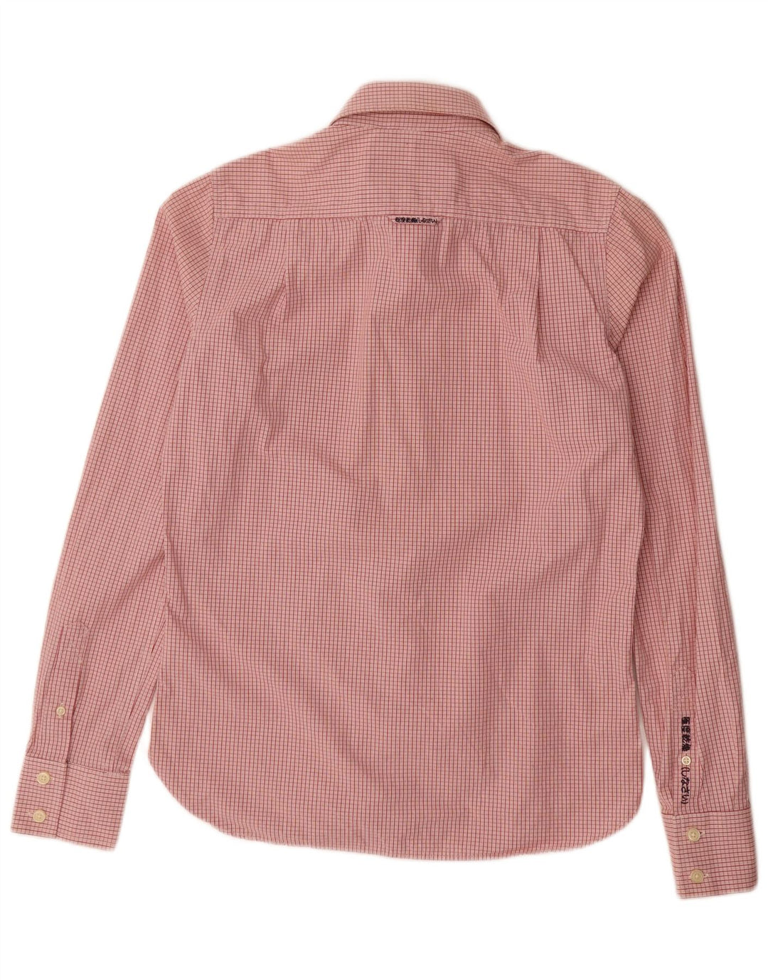 Camisa Superdry para hombre de algodón a cuadros rojos medianos
