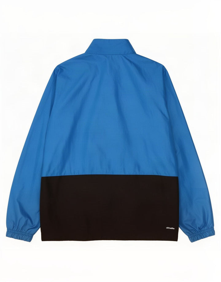 Adidas - Chaqueta de chándal para niño, 9-10 años, color azul, poliéster