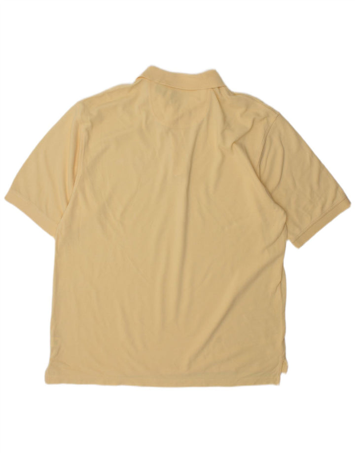 IZOD Polo para hombre de algodón amarillo grande