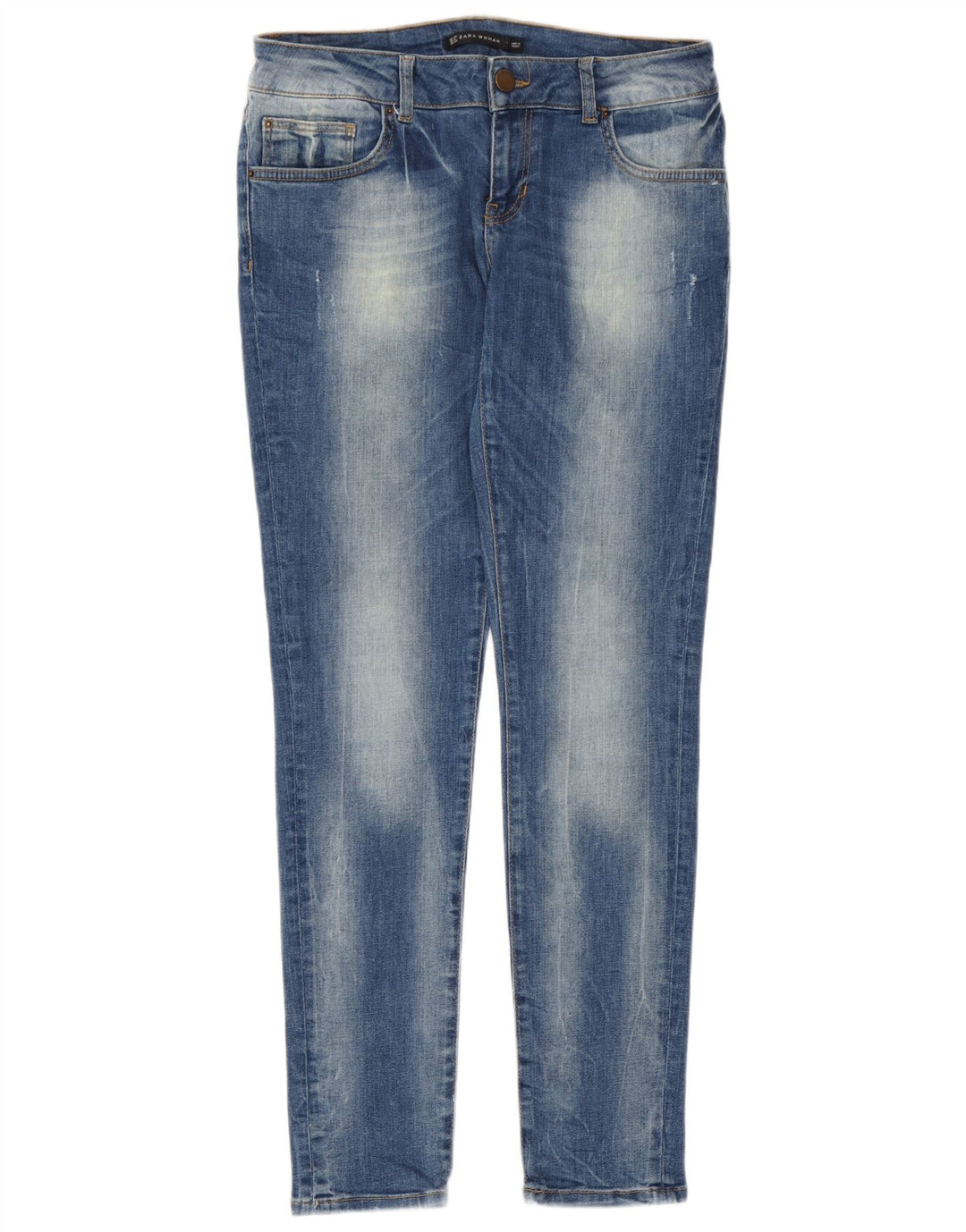 Zara Vaqueros Pitillo Mujer EU 40 Mediano W30 L30 Azul