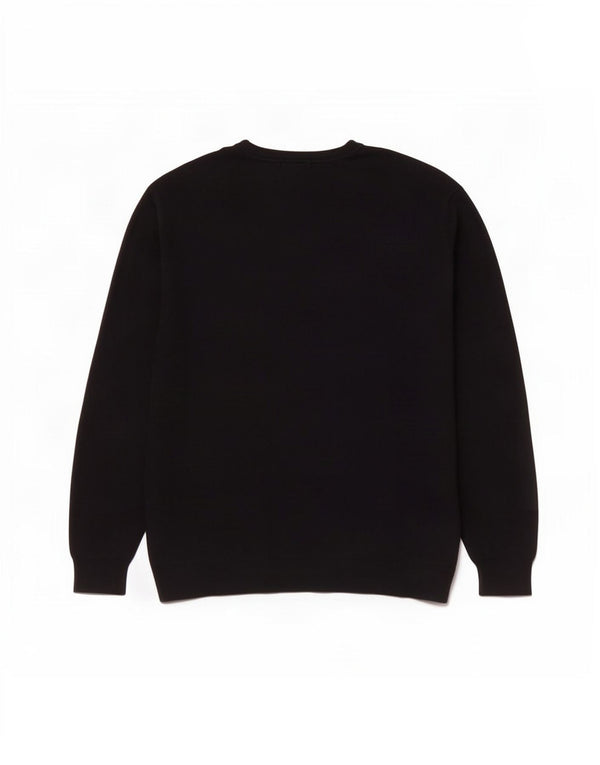 Zara Hombre Jersey Con Cuello En V Jersey XL Negro Algodón