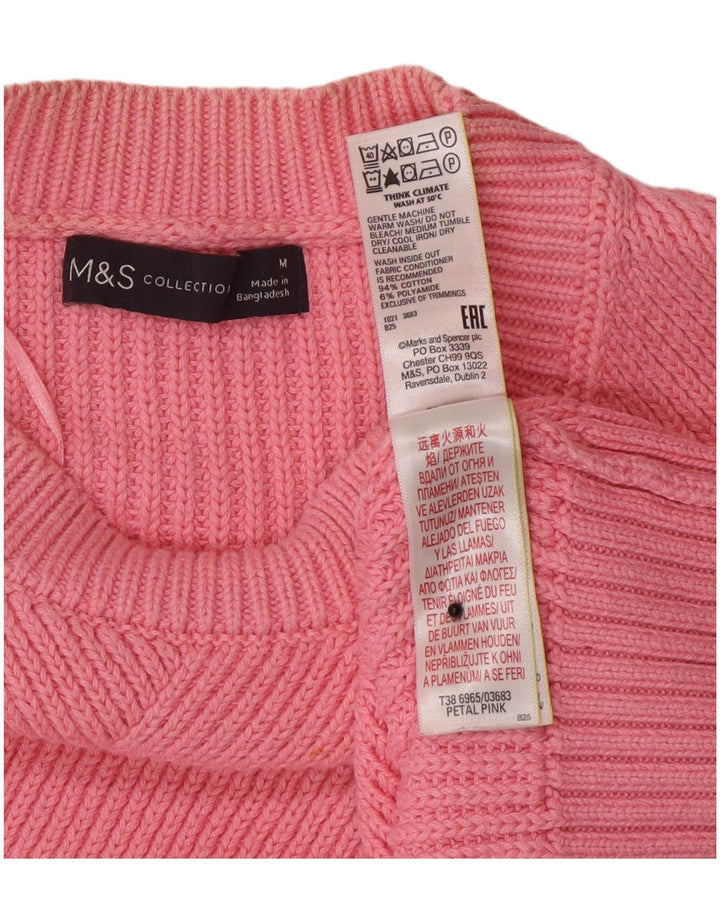 Marks & Spencer - Jersey de cuello redondo para mujer, talla 40, color rosa medio