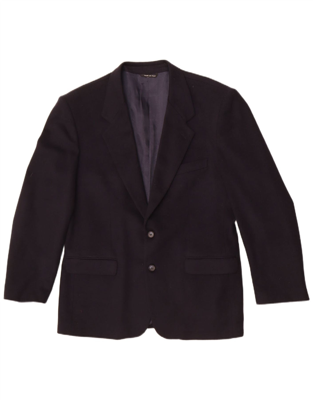VIA CONDOTTI Chaqueta blazer de 2 botones para hombre IT 52 XL Lana azul marino