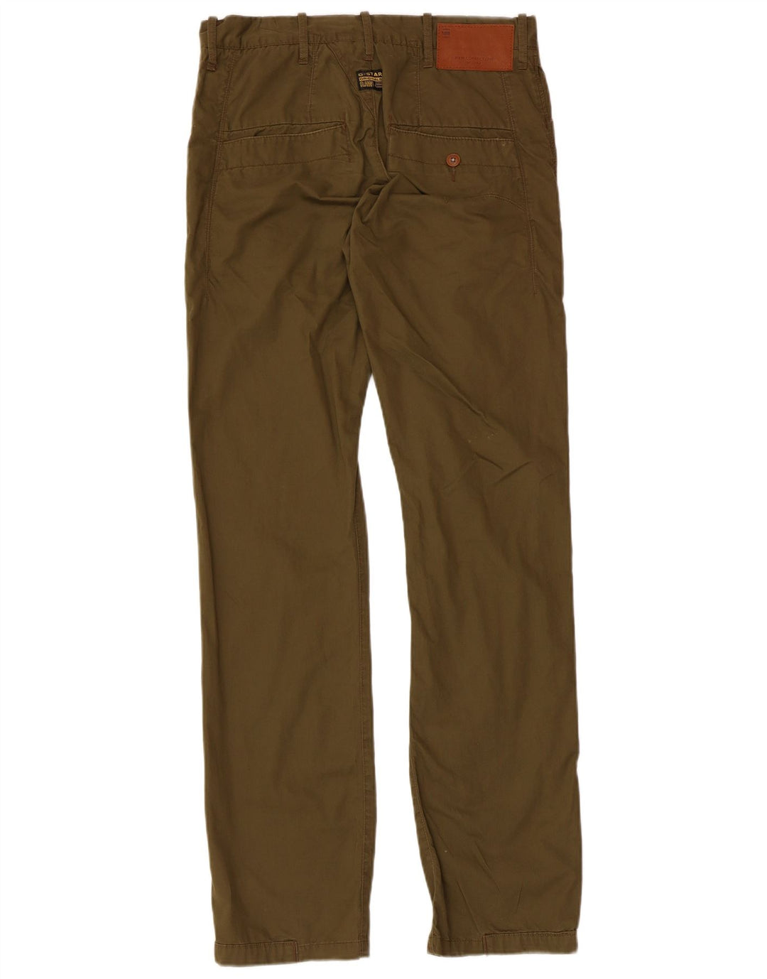 G-Star Pantalón chino recto para hombre W30 L32 Algodón caqui
