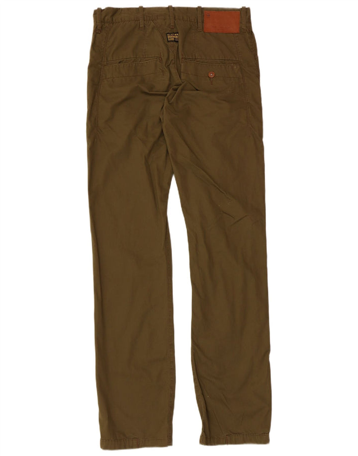 G-Star Pantalón chino recto para hombre W30 L32 Algodón caqui