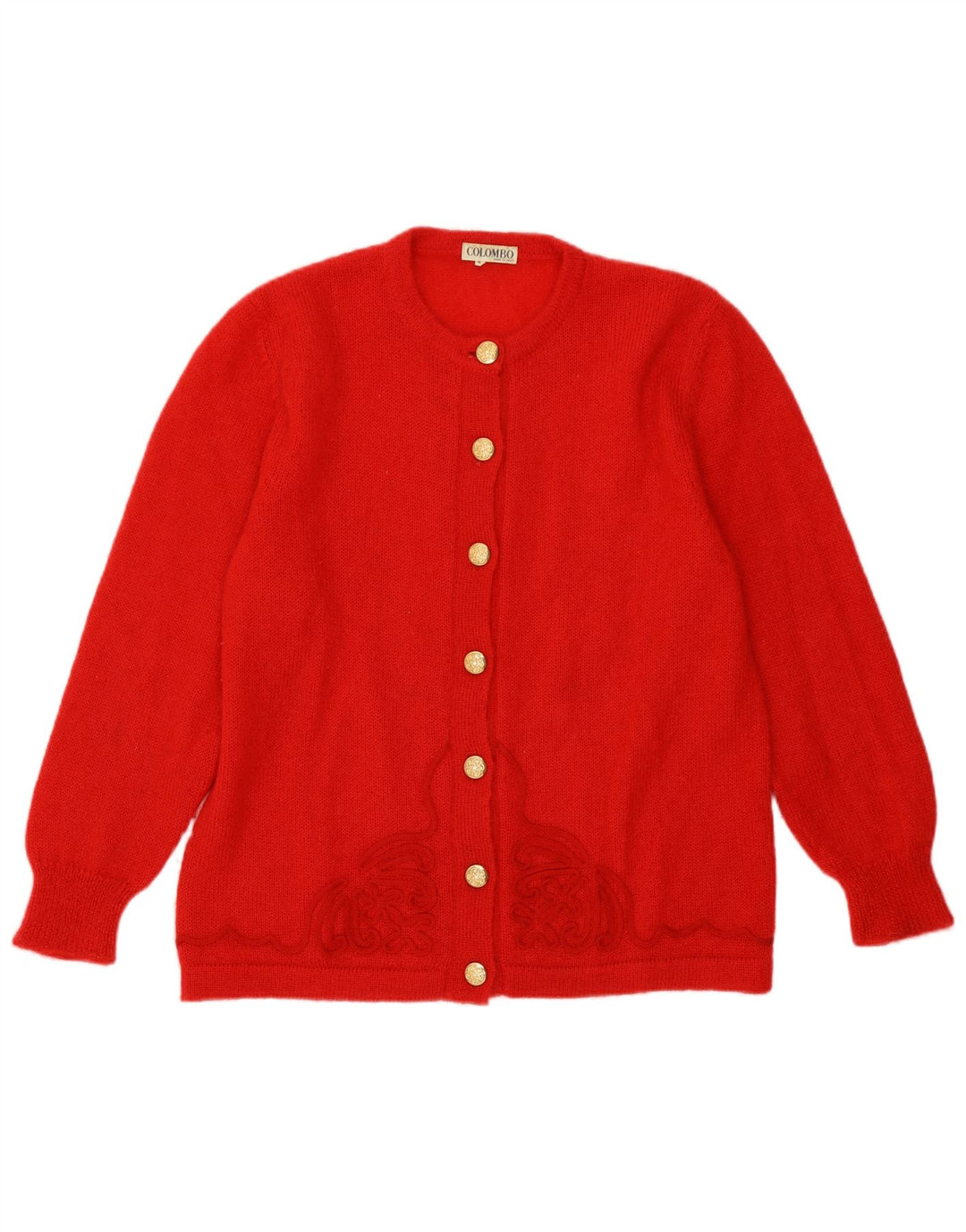 Cárdigan Colombo Mujer IT 44 Medium Red Mohair