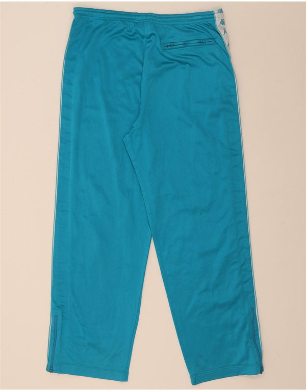 Kappa Hombre Pantalones De Chándal Gráficos Large Azul Colorblock Poliéster