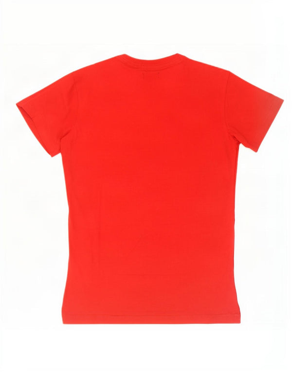 Diesel Hombre Camiseta Gráfica Top Pequeño Rojo