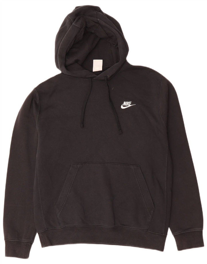 Nike - Sudadera con capucha para hombre, talla pequeña, algodón negro