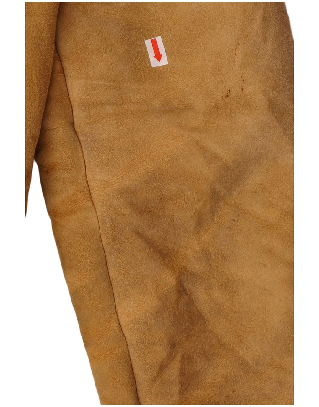 Vintage mujer Sherpa Shearling abrigo Reino Unido 14 grande beige