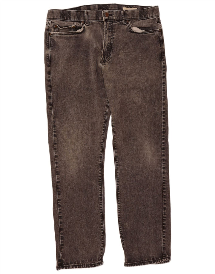 Marks & Spencer Vaqueros rectos para hombre W38 L31 Algodón negro