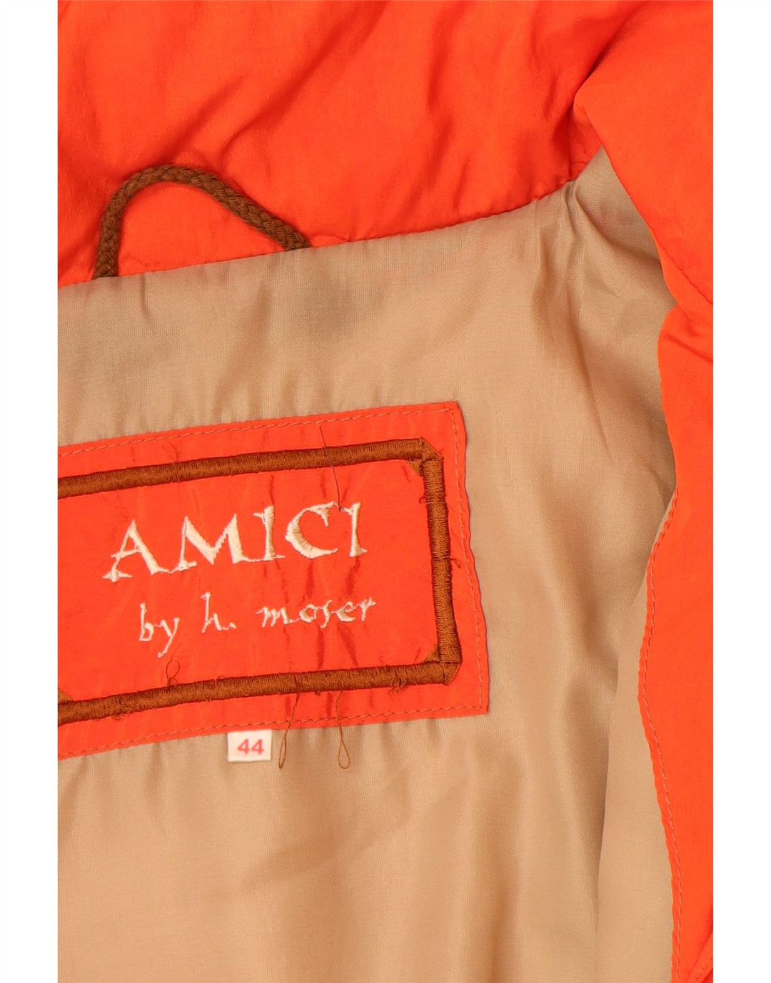 H.MOSER Chaqueta cortavientos para hombre UK 44 2XL Naranja Poliamida