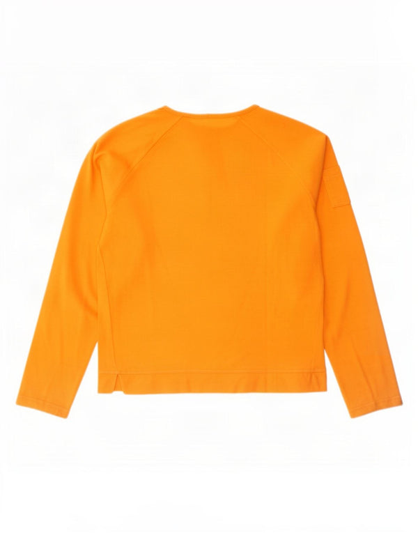 Champion Mujer Top Manga Larga UK 44 Grande Naranja Algodón