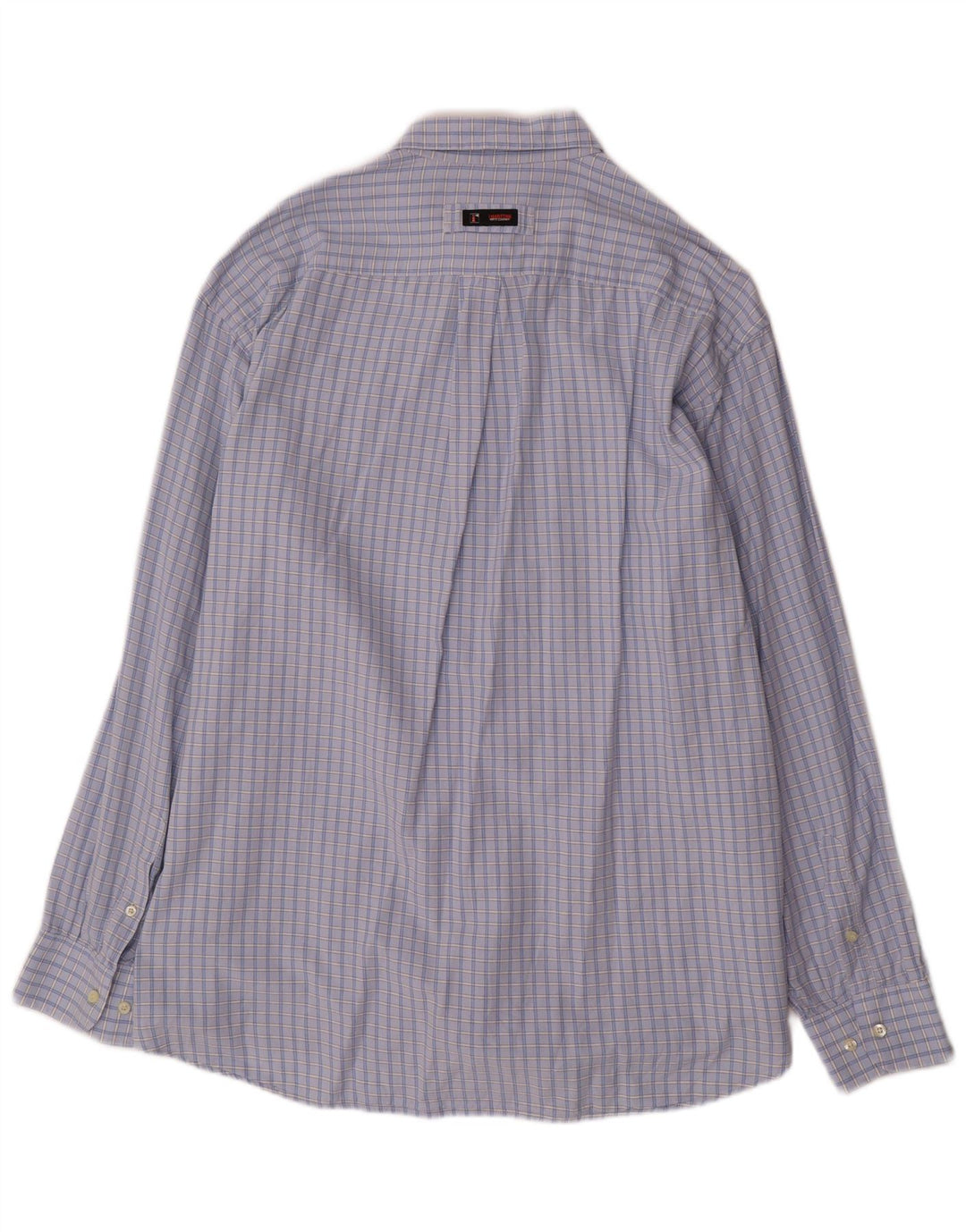 Camisa vintage para hombre 2XL Algodón a cuadros azules