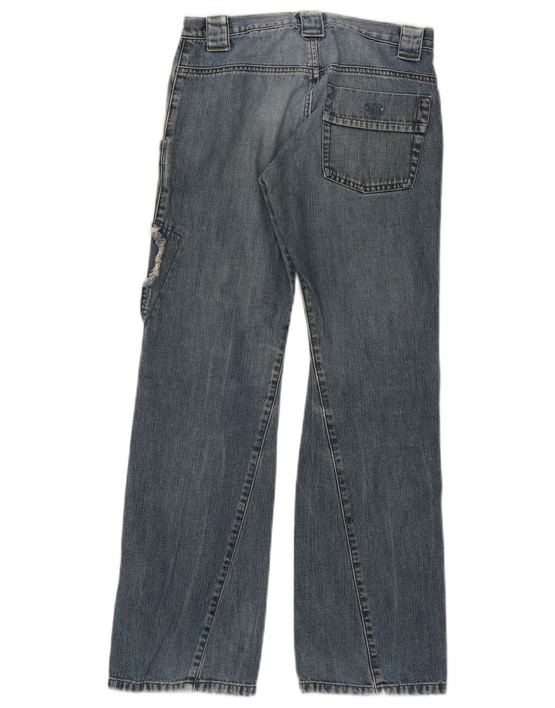 Armani Junior Vaqueros Sueltos para Niñas 10-11 Años W26 L28 Azul Patchwork