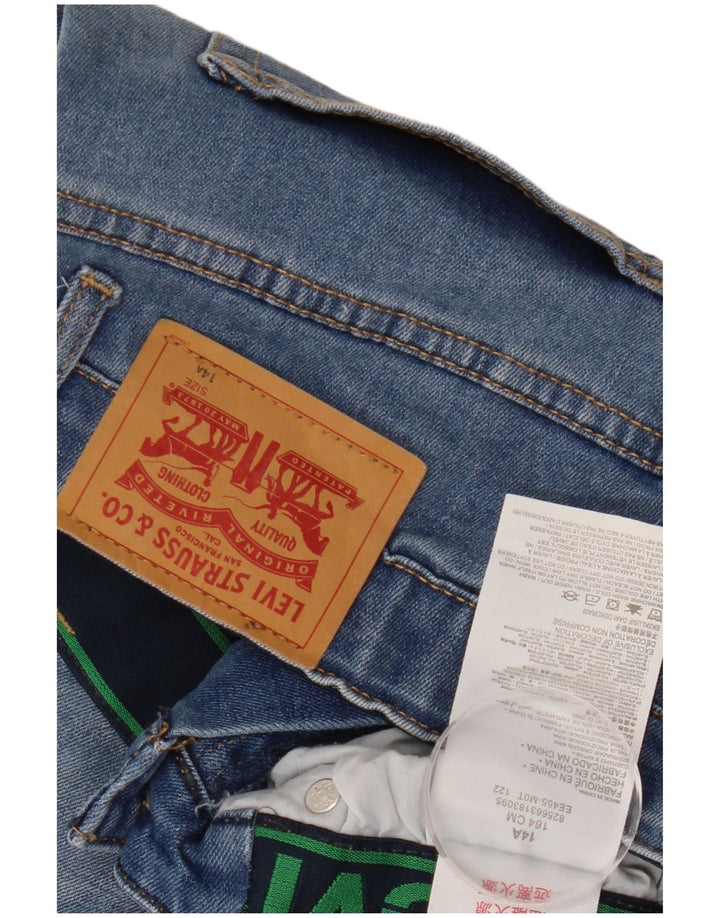 LEVI'S Shorts Vaqueros Niña 13-14 Años W26 Azul Algodón