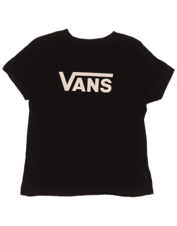 Vans Camiseta gráfica para mujer Top UK 12 Medium Black Cotton