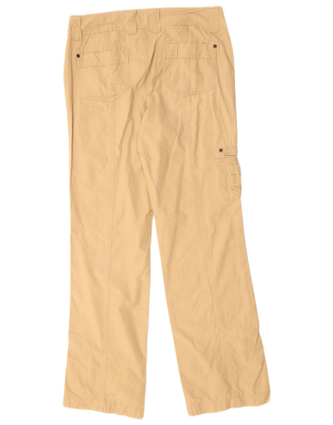 EDDIE BAUER Pantalones cargo rectos para mujer US 6 Medium W30 L32 Beige