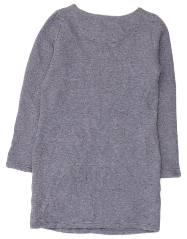 Joules Vestido recto de manga larga para mujer UK 8 Small Poliéster azul