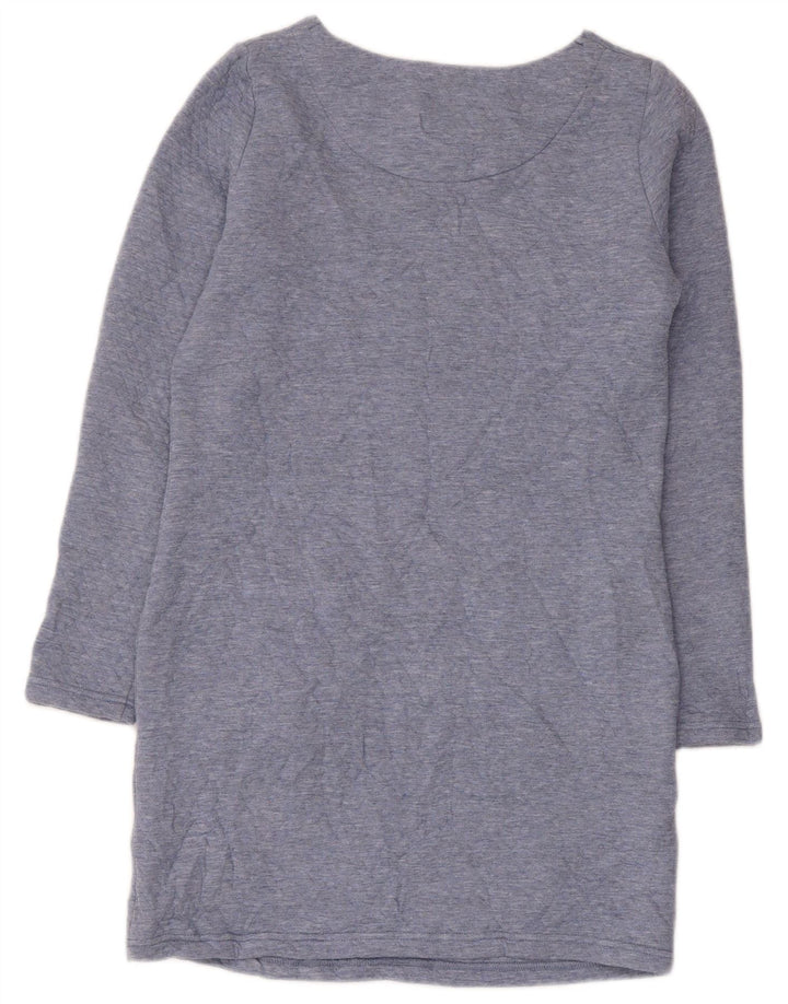 Joules Vestido recto de manga larga para mujer UK 8 Small Poliéster azul