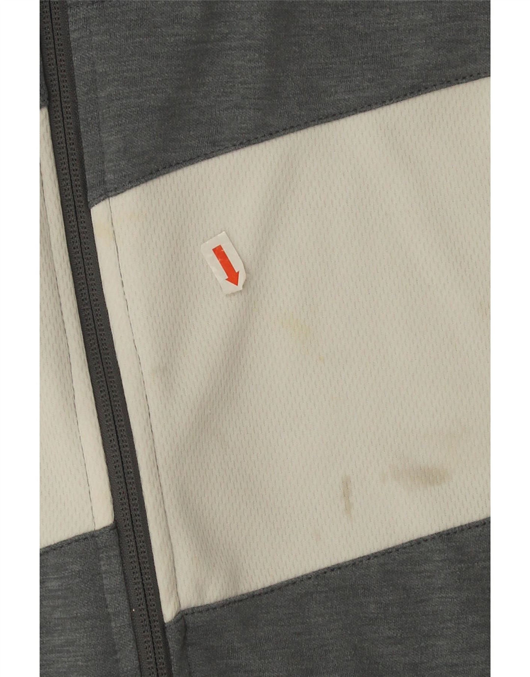 Nike Hombre Dri Fit Chándal Top Chaqueta Grande Gris Colorblock Poliéster