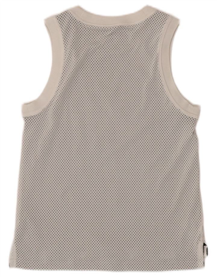 NIKE Camiseta sin mangas estampada para niños 12-13 años Grande Poliéster blanco