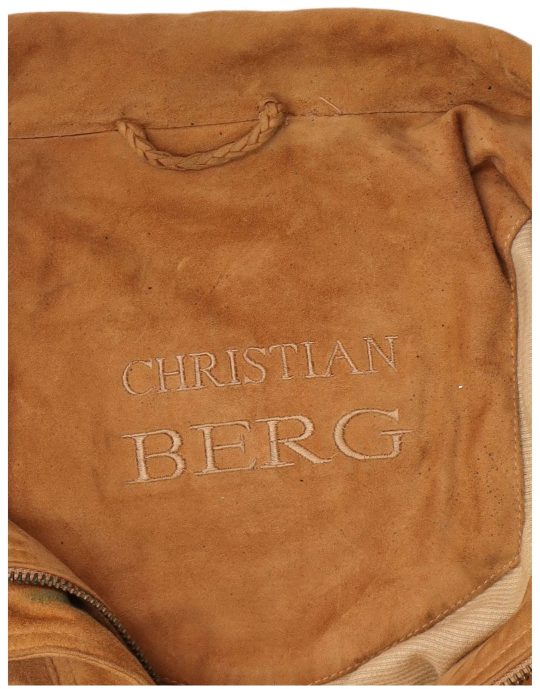 Christian Berg Chaqueta bomber de ante para hombre IT 56 3XL Cuero marrón