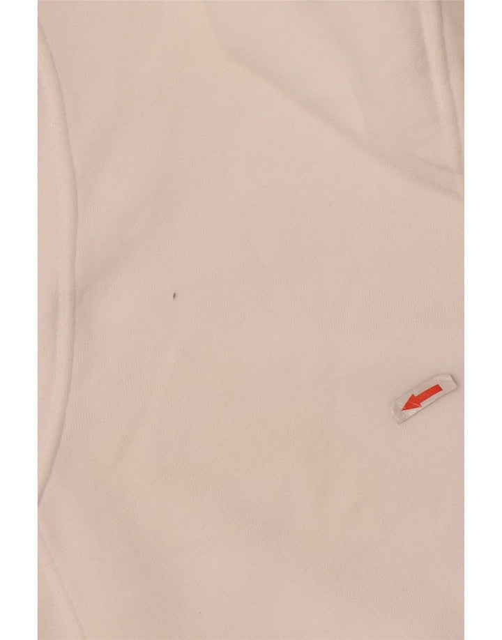 NIKE Sudadera con capucha gráfica para hombre, jersey de algodón blanco mediano