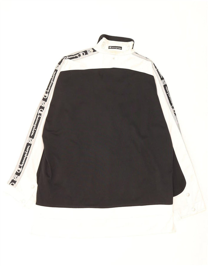 Champion Chaqueta De Chándal Con Gráfico Para Hombre, Grande, Color Negro