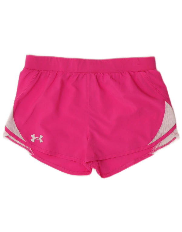 Under Armour Pantalones cortos deportivos para niña 11-12 años, talla grande, color rosa