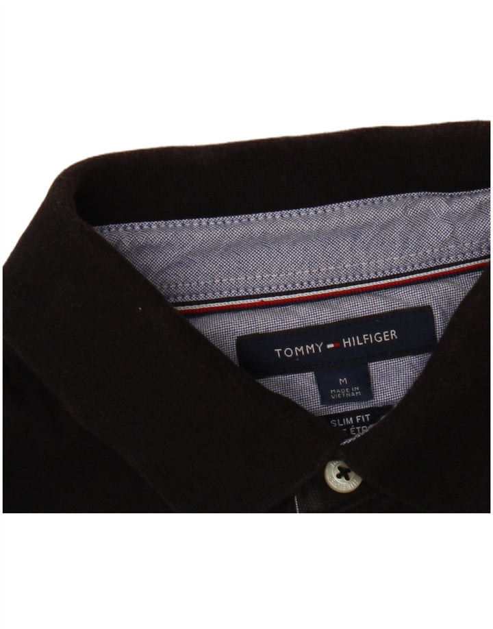 TOMMY HILFIGER Polo Slim Fit para Hombre Negro Mediano