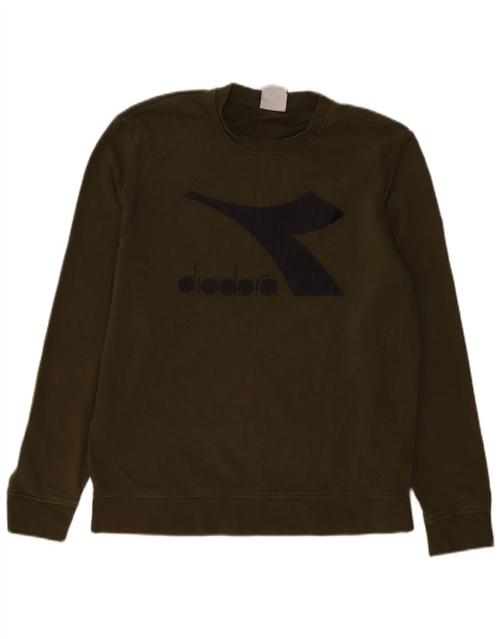 Diadora Sudadera Gráfica Jumper Small Caqui Algodón Hombre